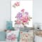 Designart - Bouquet of Pink and Purple Flowers I - Farmhouse Canvas Wall Art Print